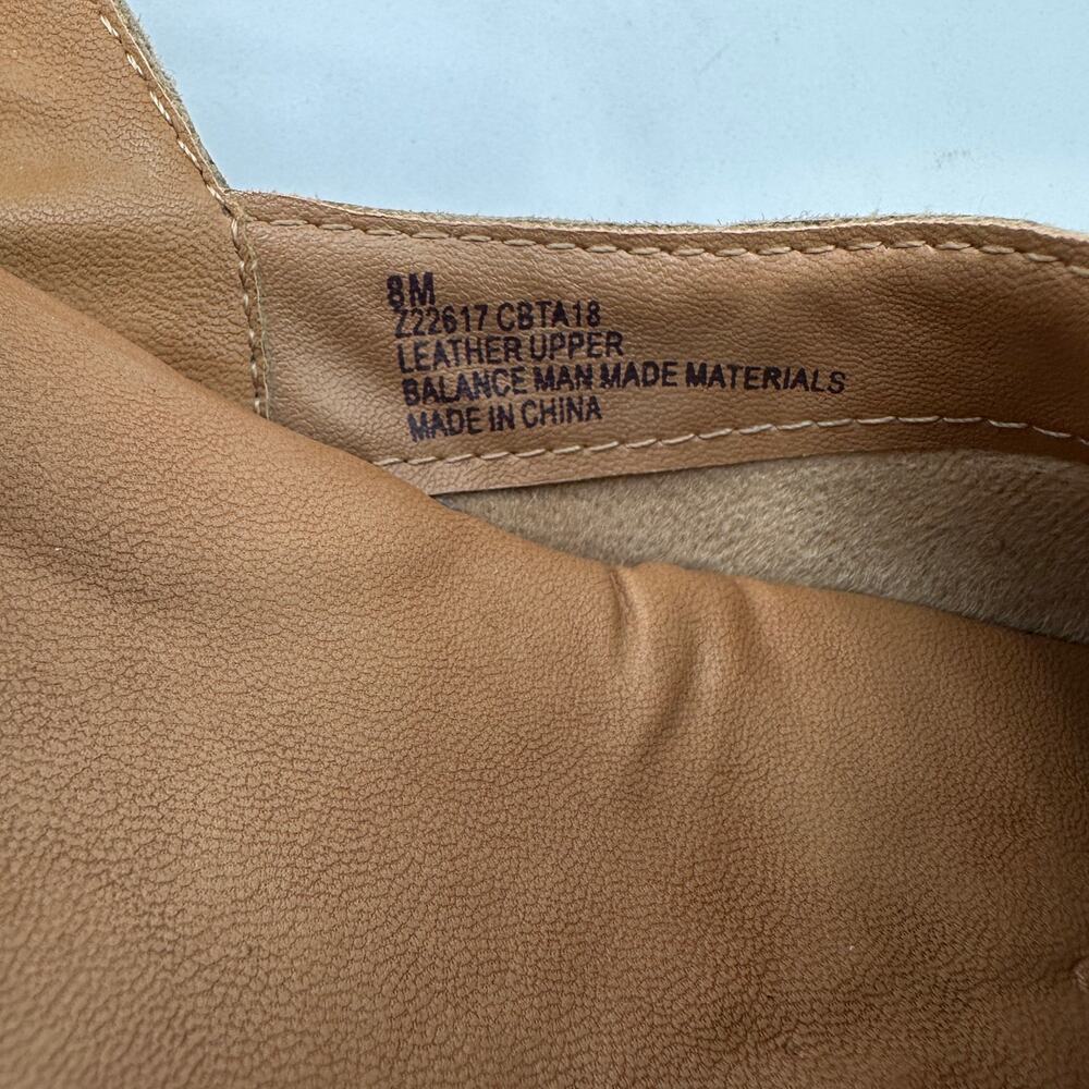 BOC Born Concept Low Heel Suede Clog Sandal Tan Beige Size 8 EUC Boho Coastal - Picture 8 of 11